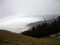  1. Januar 2010 - ein nebliger Blick vom St.Anton ins Rheintal hinunter